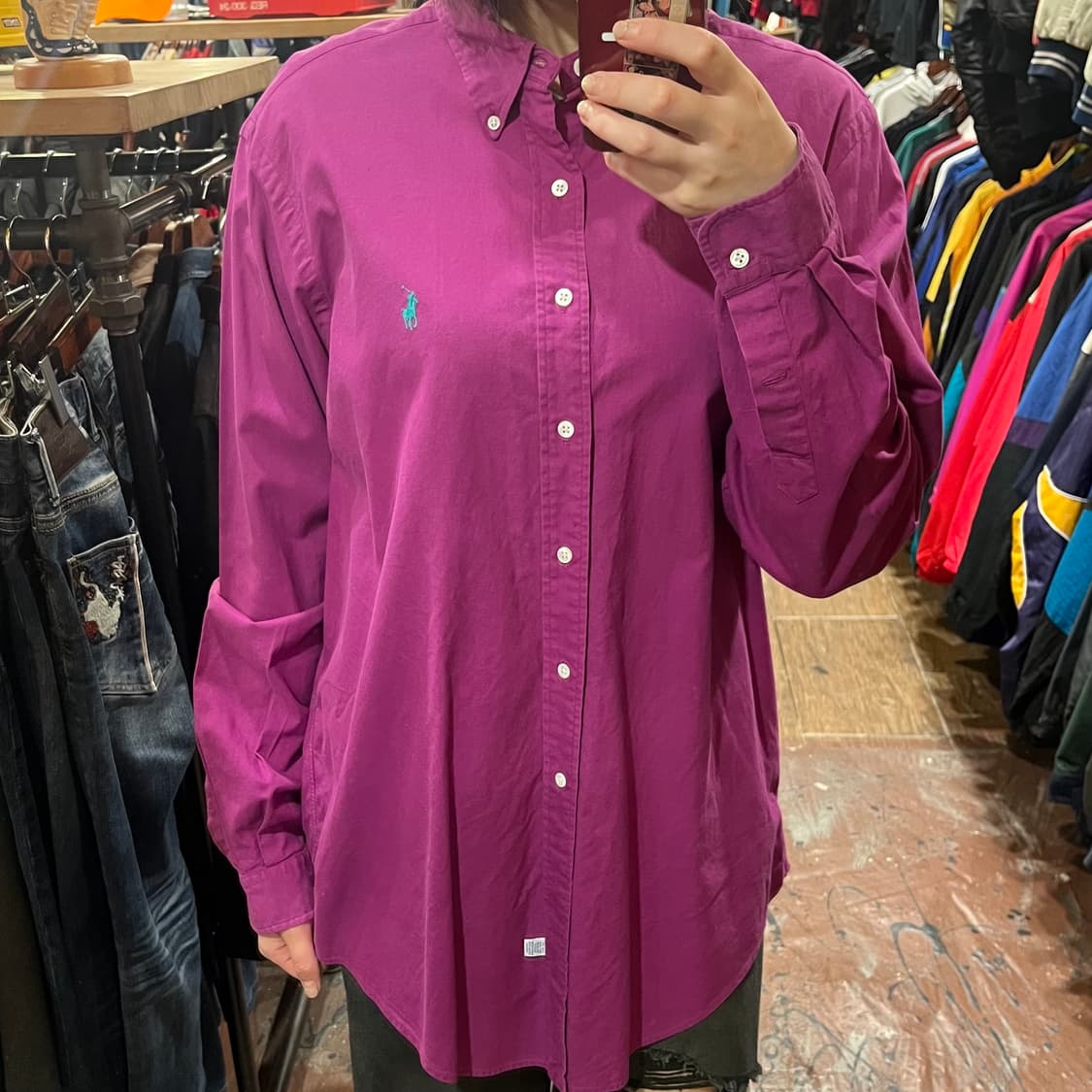 [HI] 폴로 셔츠 보라 상품이미지1