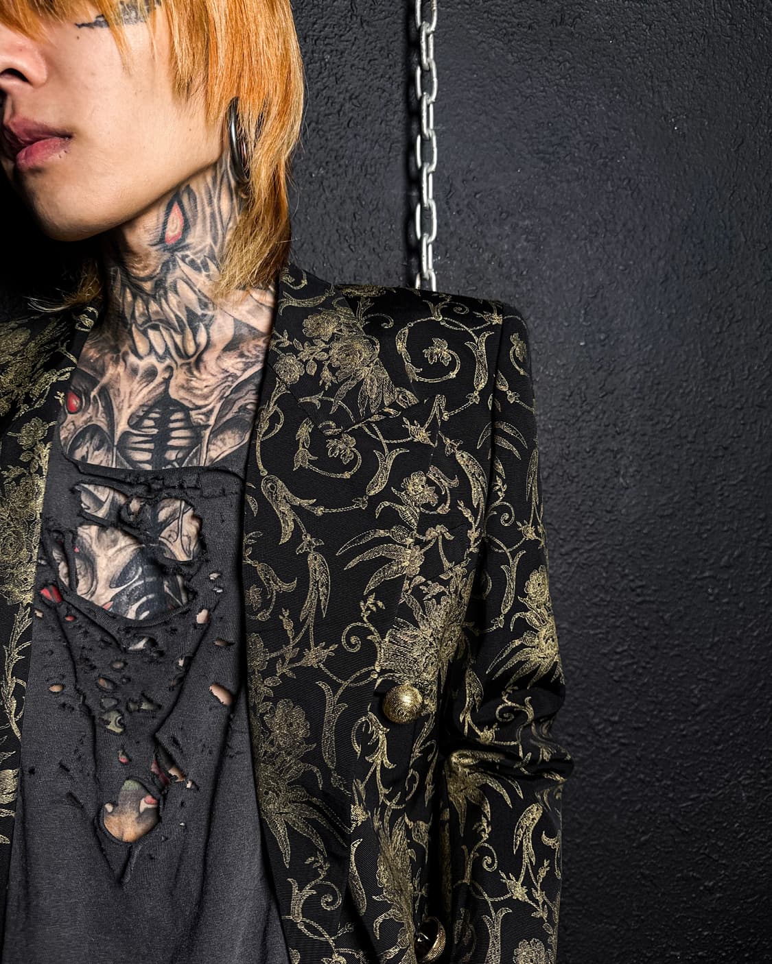 J&R – Gold Jacquard Double Breasted Jack 상품이미지2