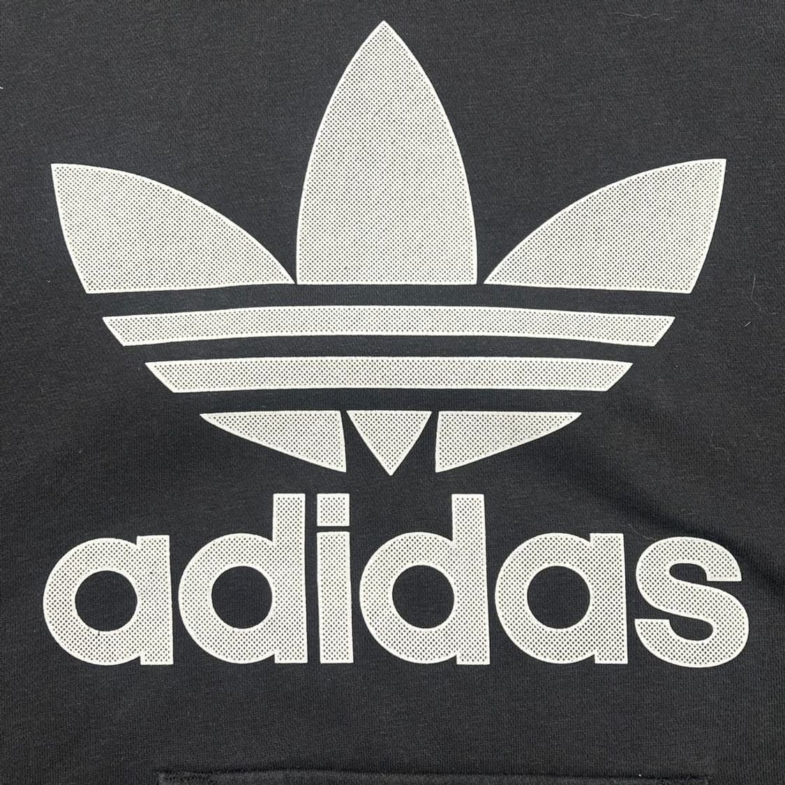 아디다스 블랙 화이트 빅 트레포일 스웻후드 XL 상품이미지2