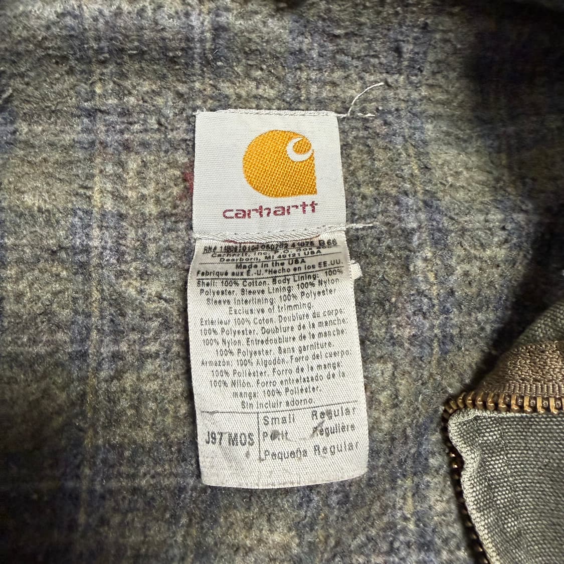 OG USA 칼하트 j97 mos s 디트로이트 자켓 상품이미지3