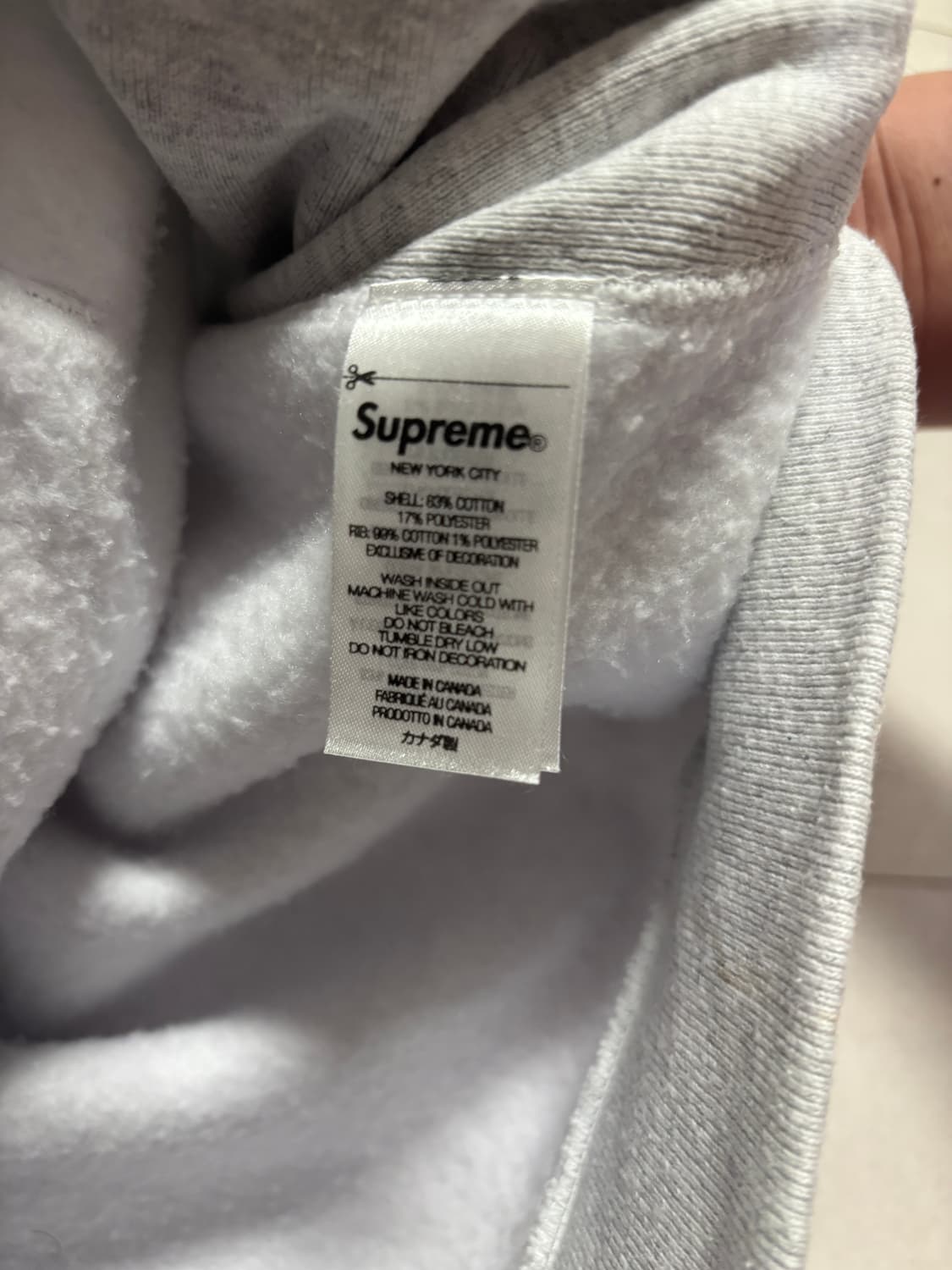 [XL] 슈프림 박스로고 후드 카모 그레이 상품이미지5