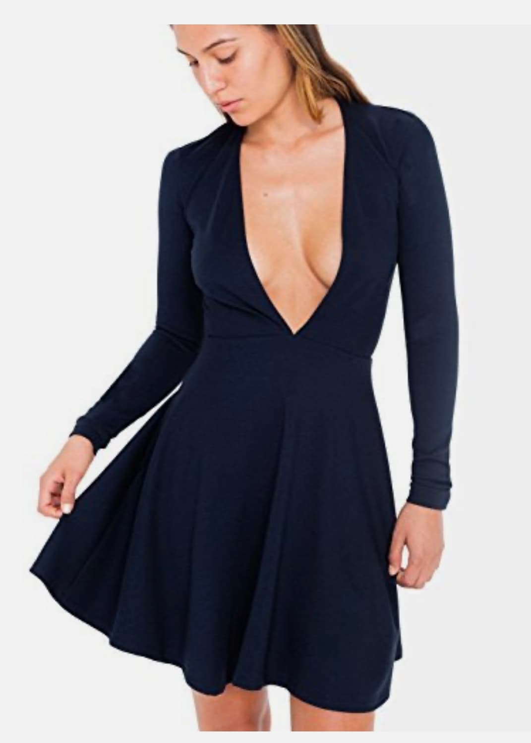 American Apparel 버건디 스케이터 드레스 새상품 상품이미지1
