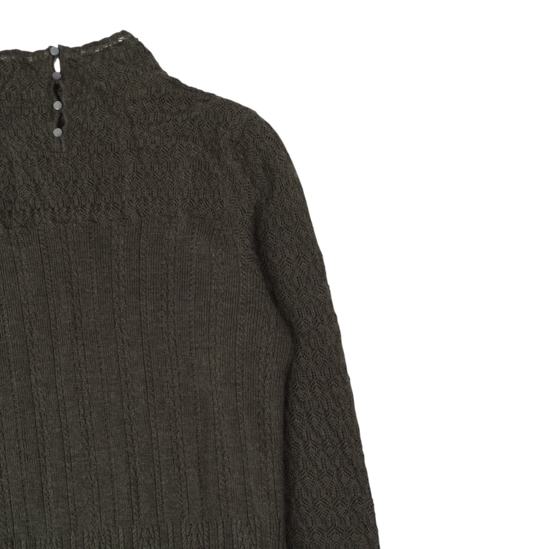 폴로 랄프로렌 카키 엑스트라파인 메리노울 니트 롱 원피스 상품이미지6