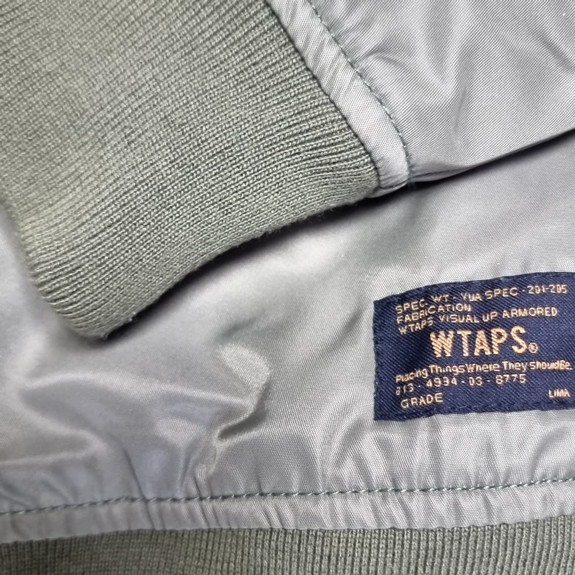 WTAPS 더블텝스 WTVUA 봄버 자켓 카키색(100-105) 상품이미지2