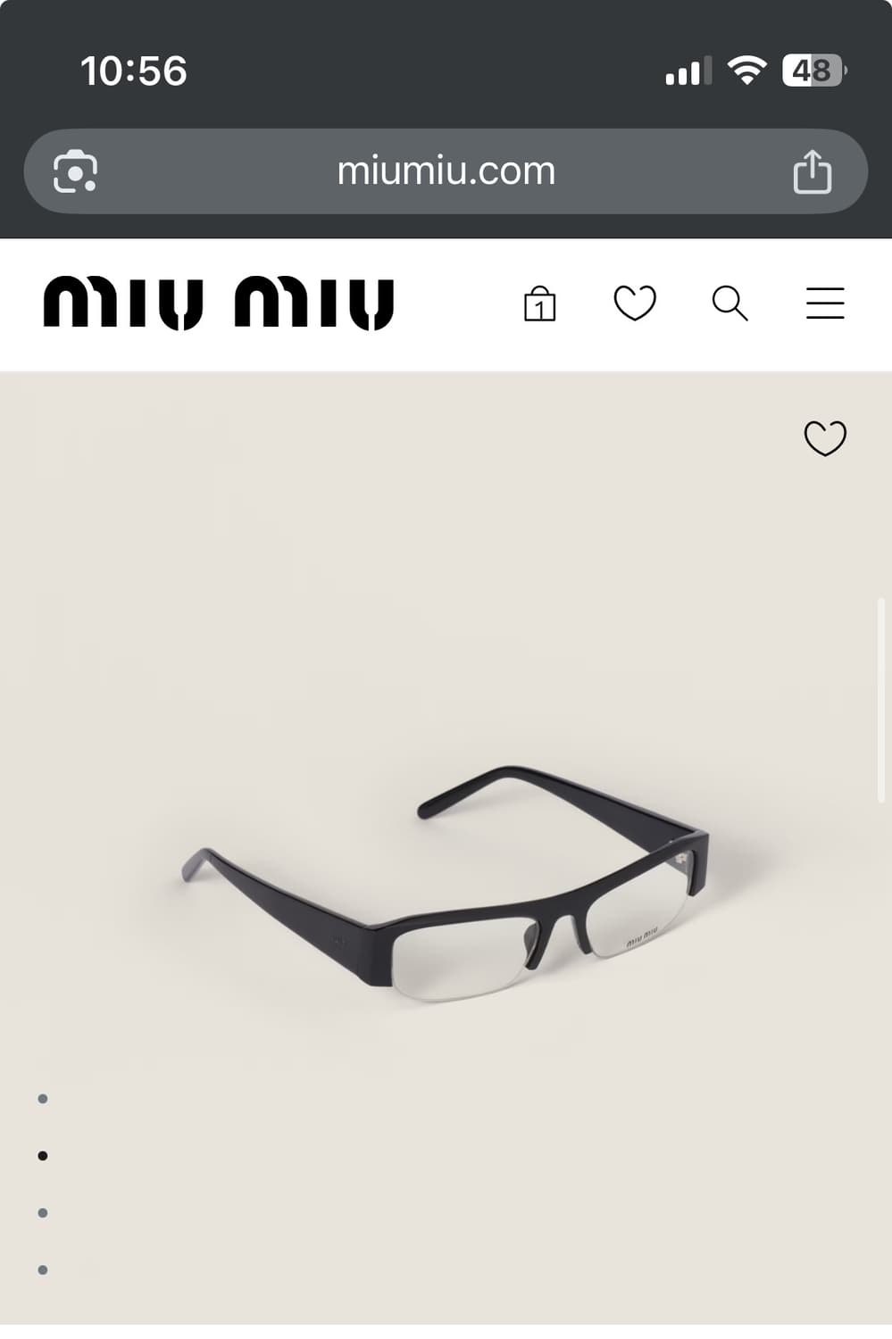 (신품) miu miu 브데트 선글라스 블랙 상품이미지1