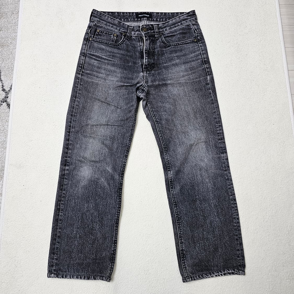 30 피스워커 흑청 데님 청바지 상품이미지2