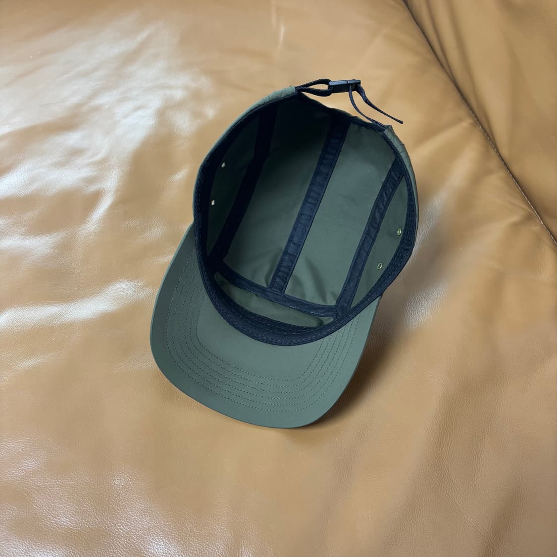 Supreme 슈프림 인셋 로고 올리브 카키 캠프캡 모자 (Khaki) 상품이미지6