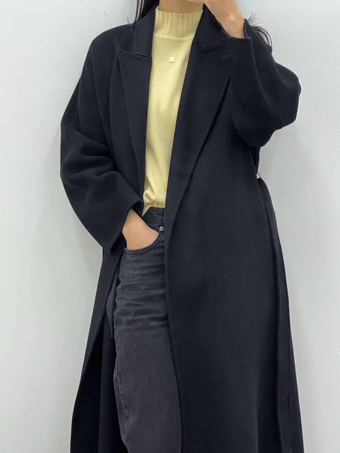 courreges / 꾸레쥬 옐로우 캐시미어 니트   상품이미지9