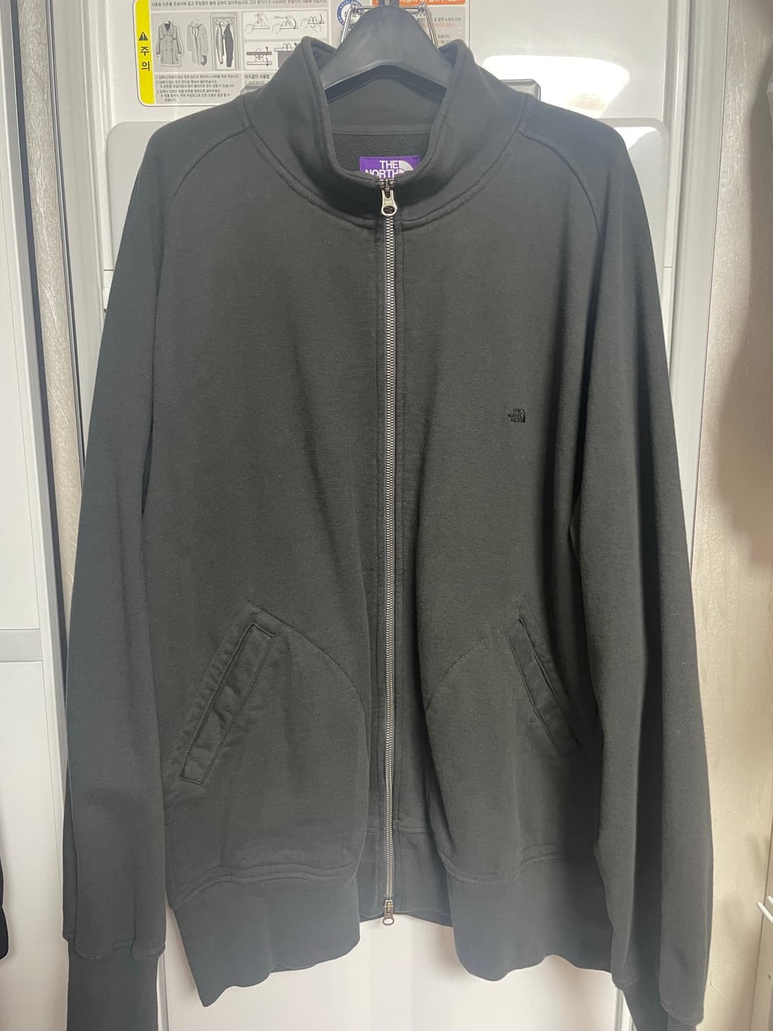 더노스페이스 퍼플 라벨 13온스 집업 필드 재킷 차콜 상품이미지2