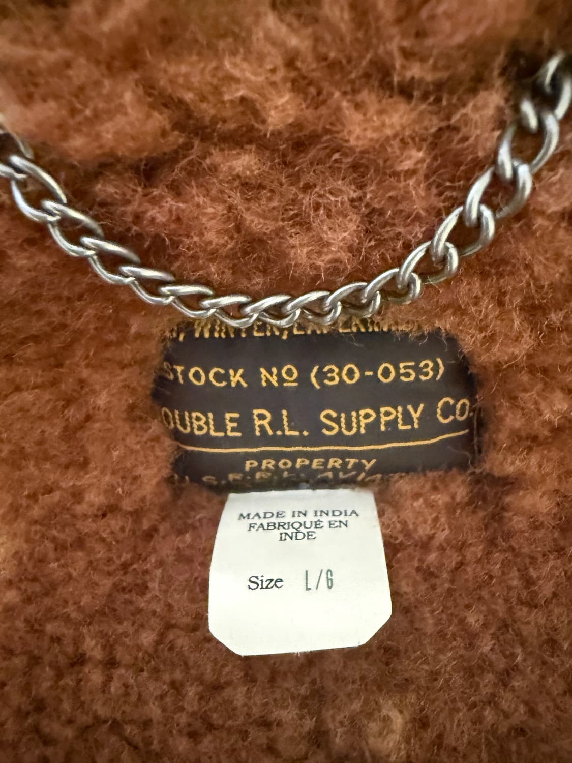 RRL 시어링 코트 무스탕 L 상품이미지2