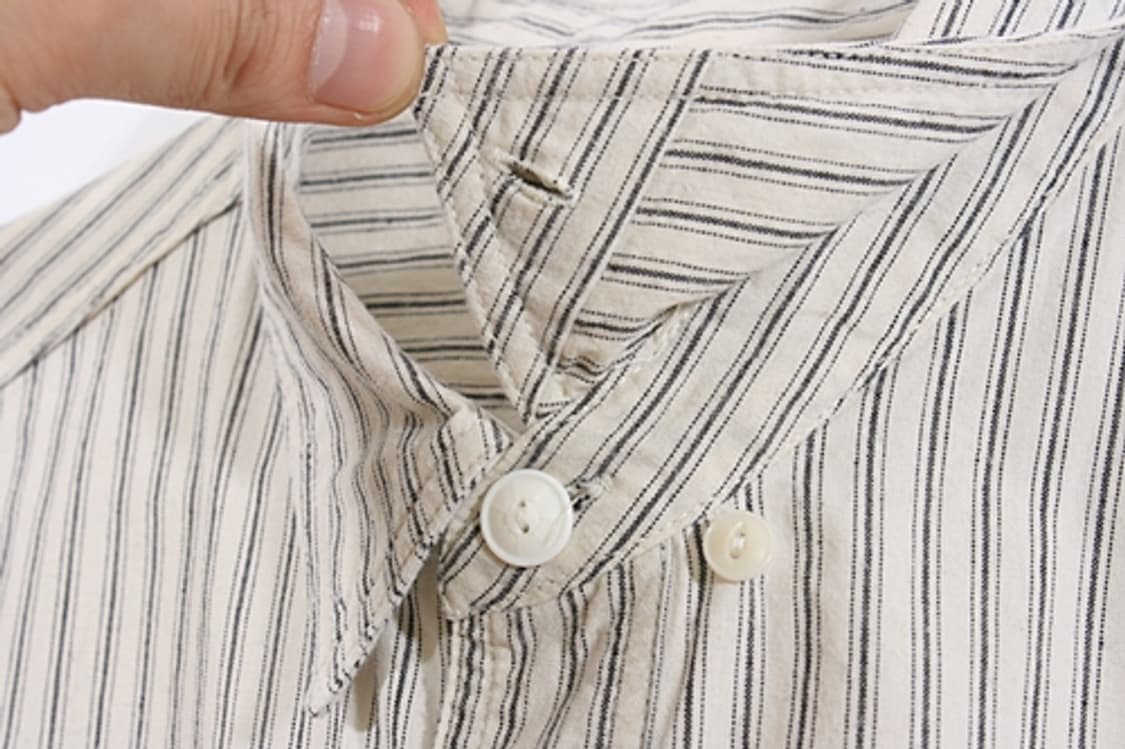 커버낫 라운드 플라켓 스트라이프 셔츠 상품이미지5