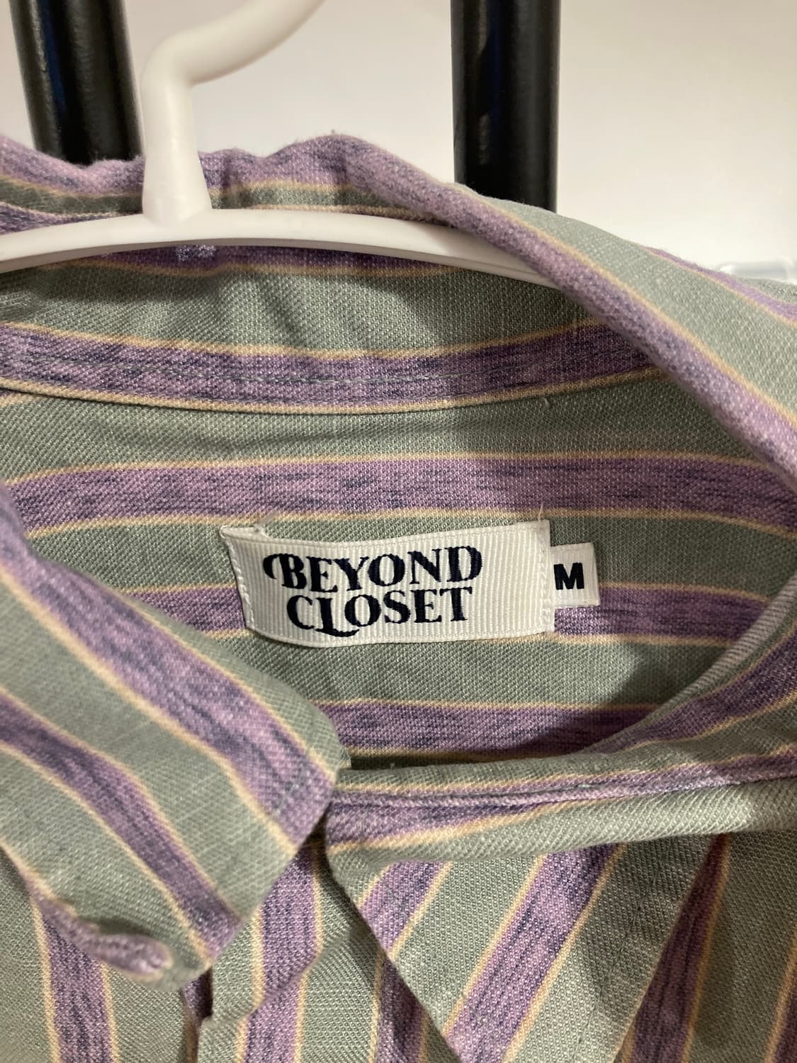 비욘드 클로젯 하트 패치 스트라이프 셔츠 상품이미지8