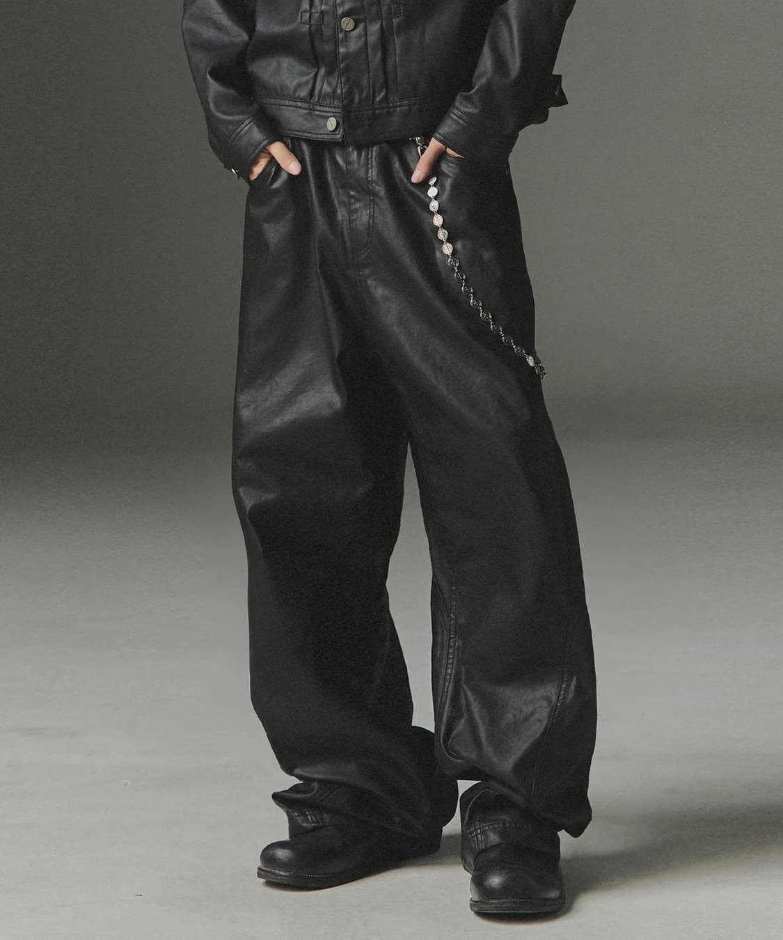 낫포너드 코티드 커브 팬츠 L 상품이미지1