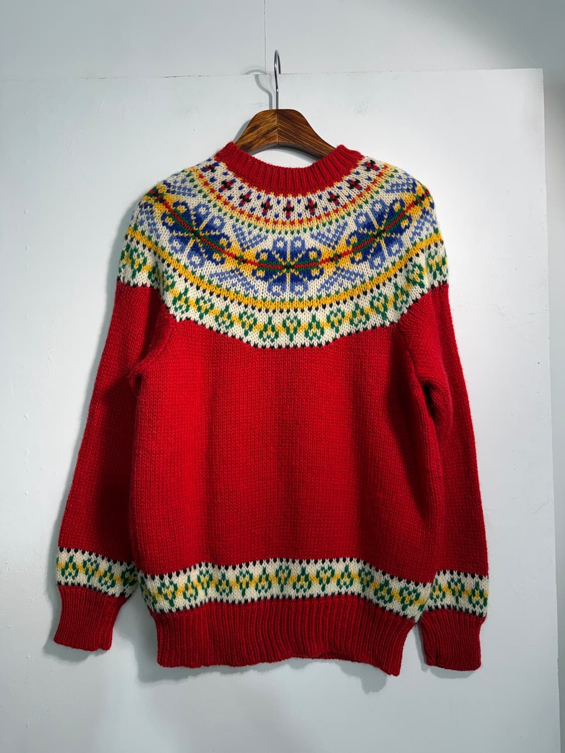 Shetland wool 100%  노르딕 니트 m~L 상품이미지2