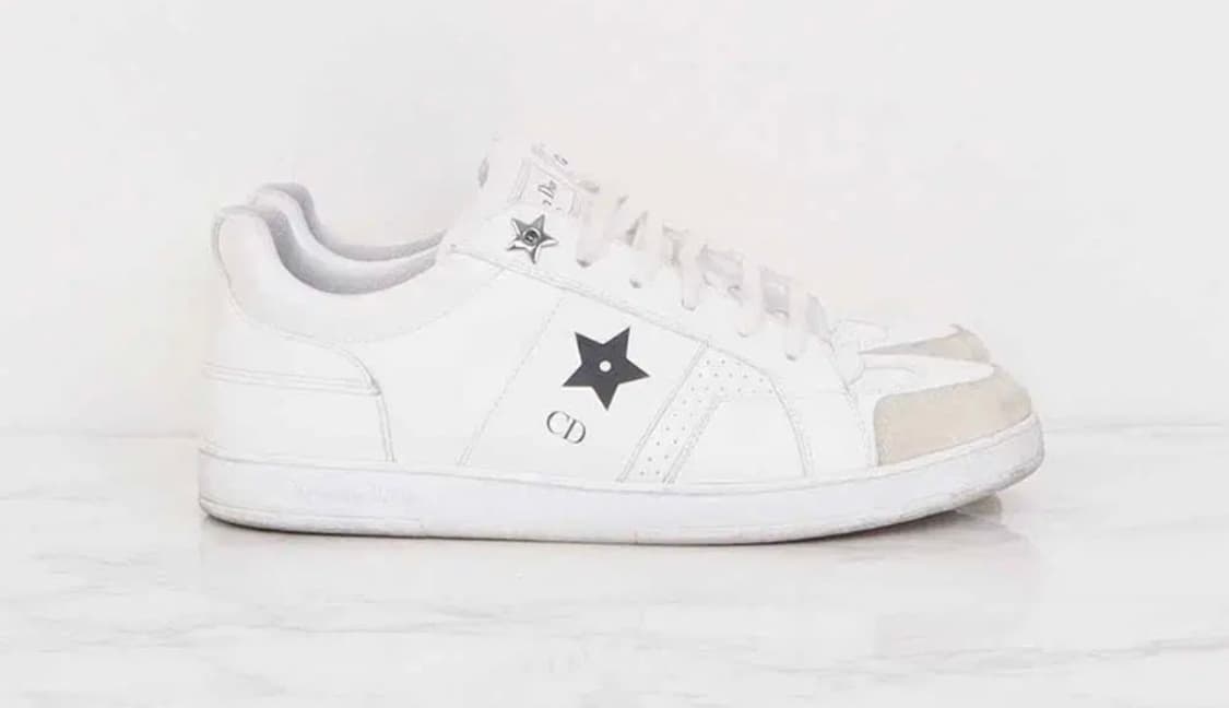 디올(Dior) 화이트 레더 투톤 스니커즈 240 풀구성품 상품이미지1