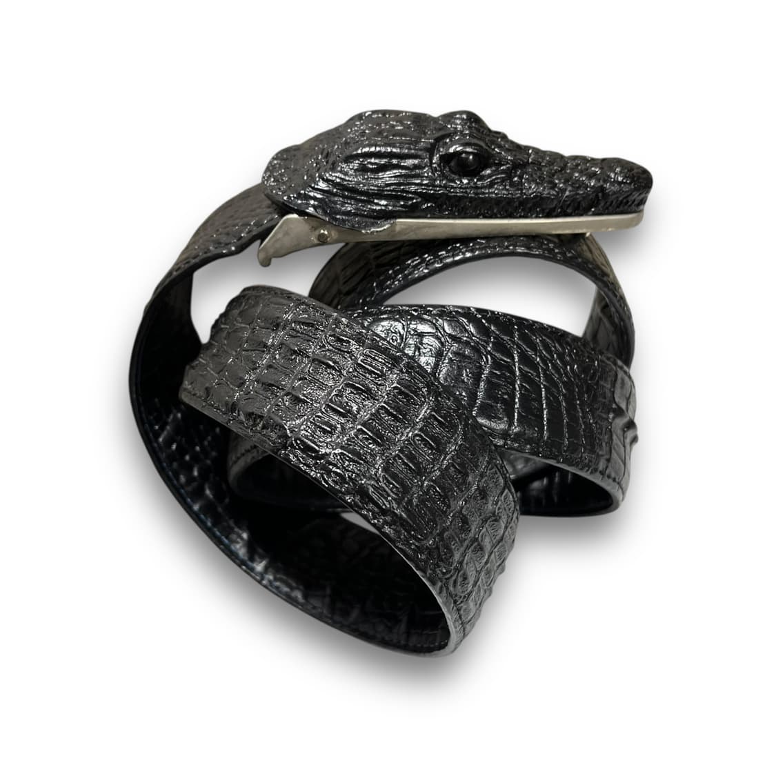 Premium Leather 크로커다일 락시크 소가죽 벨트 상품이미지2