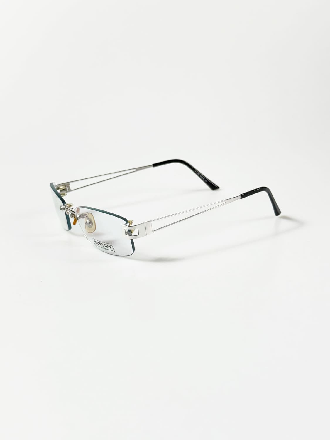 HAPPY DAY PARIS 무테 스퀘어 실버 메탈 빈티지 안경 상품이미지3