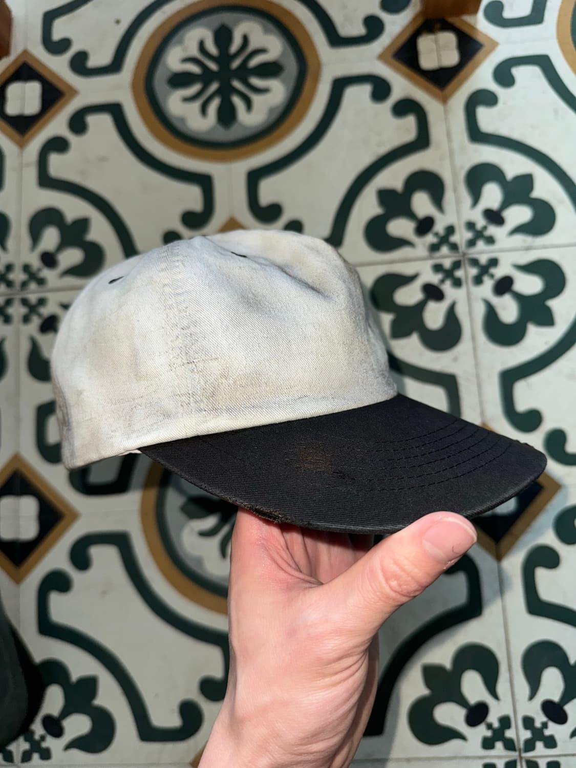 Distressed cap (hand made) 상품이미지3