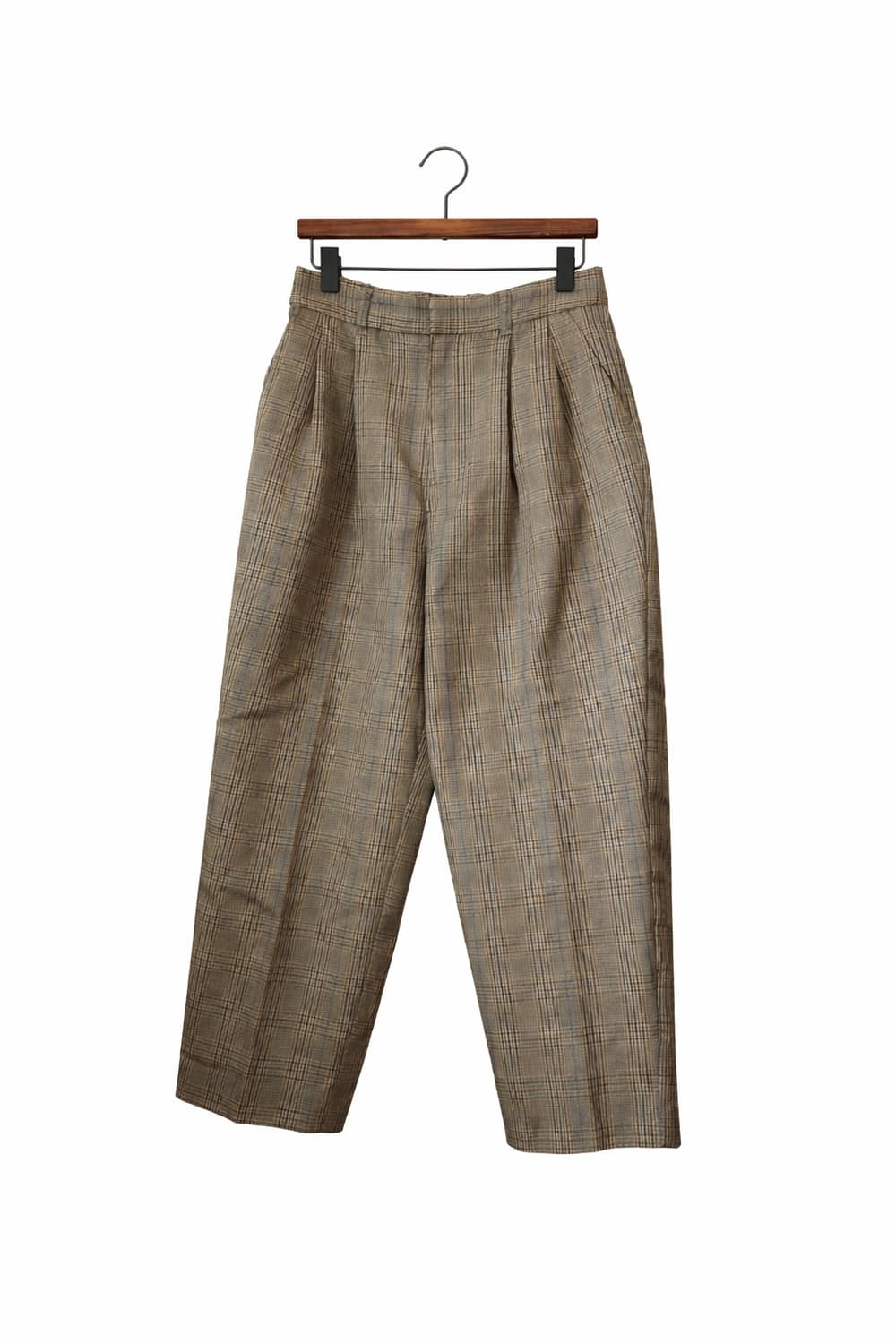 니코앤드 체크 투턱 와이드 슬랙스 팬츠 상품이미지1