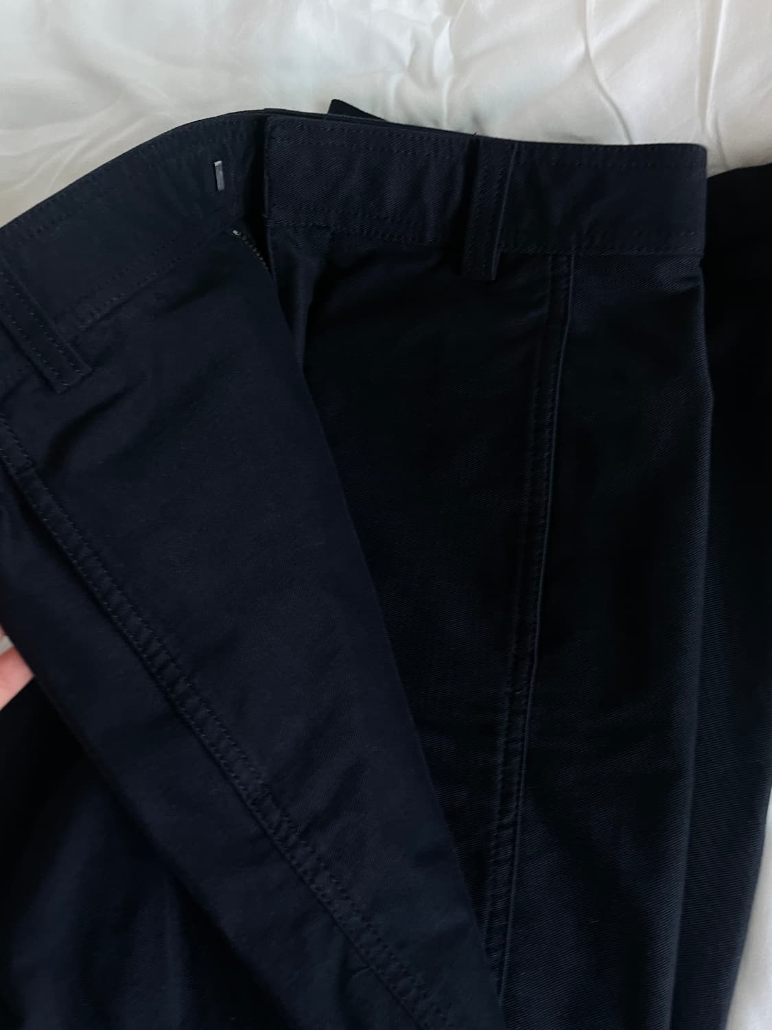 유니클로 커브드 팬츠 네이비 s 상품이미지2