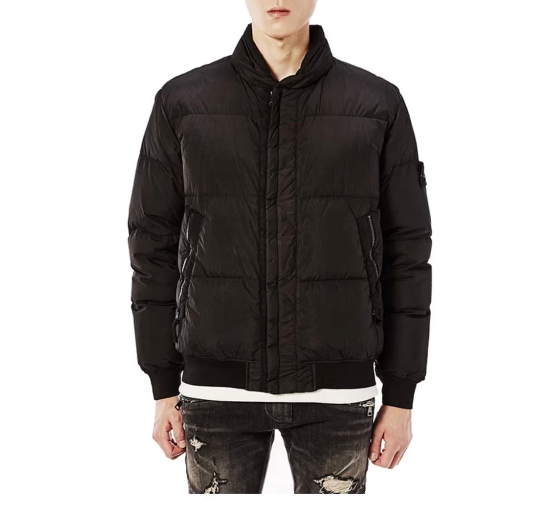 스톤아일랜드 크링클랩스 숏패딩 그레이 M사이즈 상품이미지3