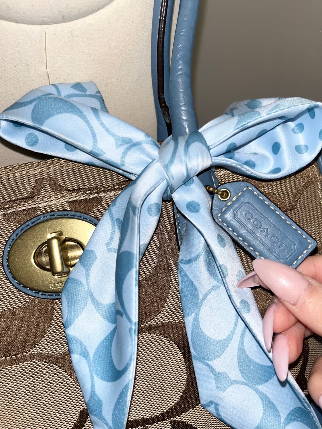 2000ss COACH skyblue Shoulder bag 상품이미지3