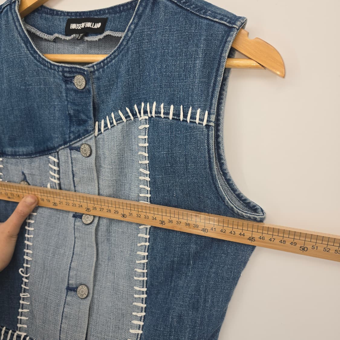 하우스오브홀랜드 데님 패치워크 원피스 상품이미지4