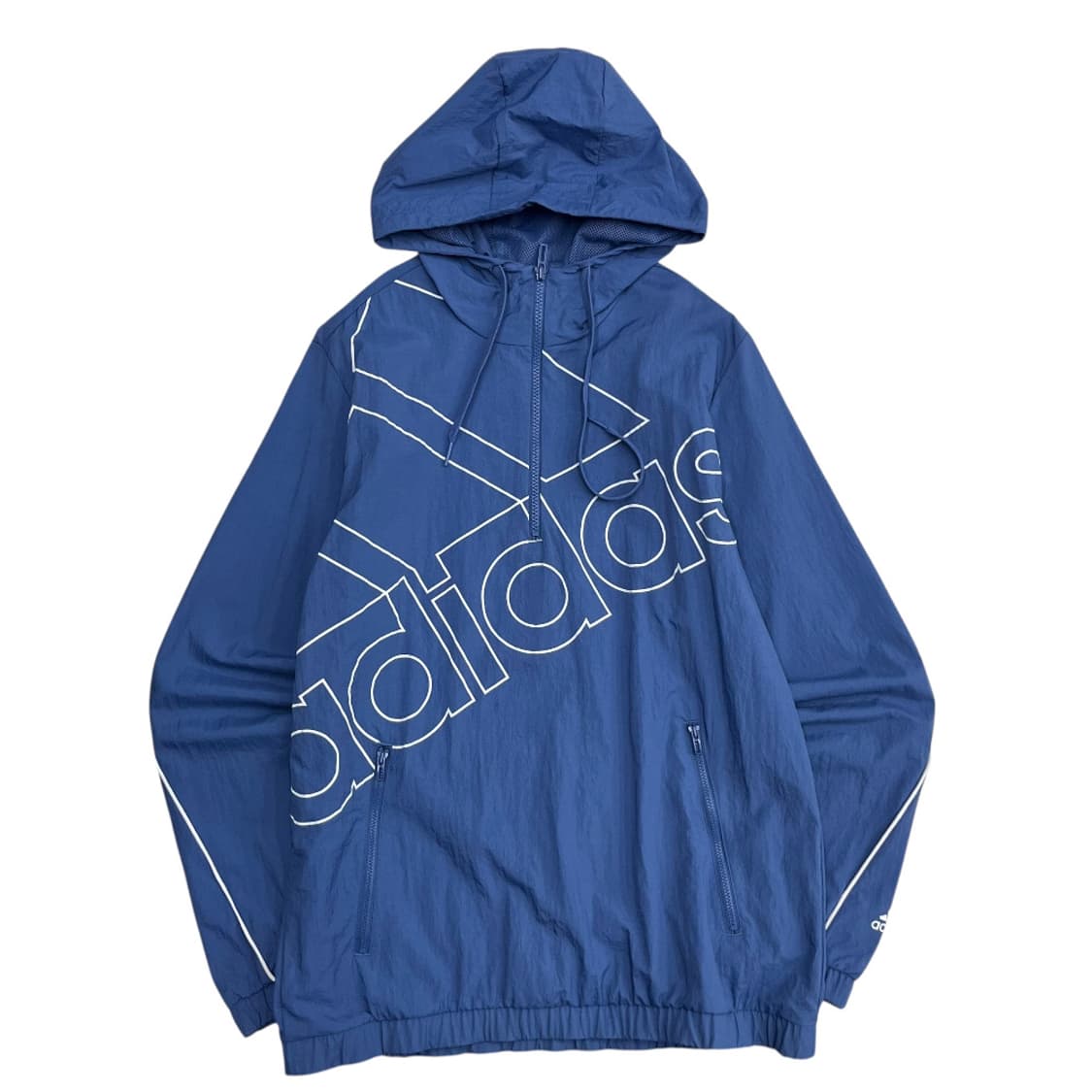 아디다스 빅로고 딥소라 후드 바람막이 L 상품이미지3