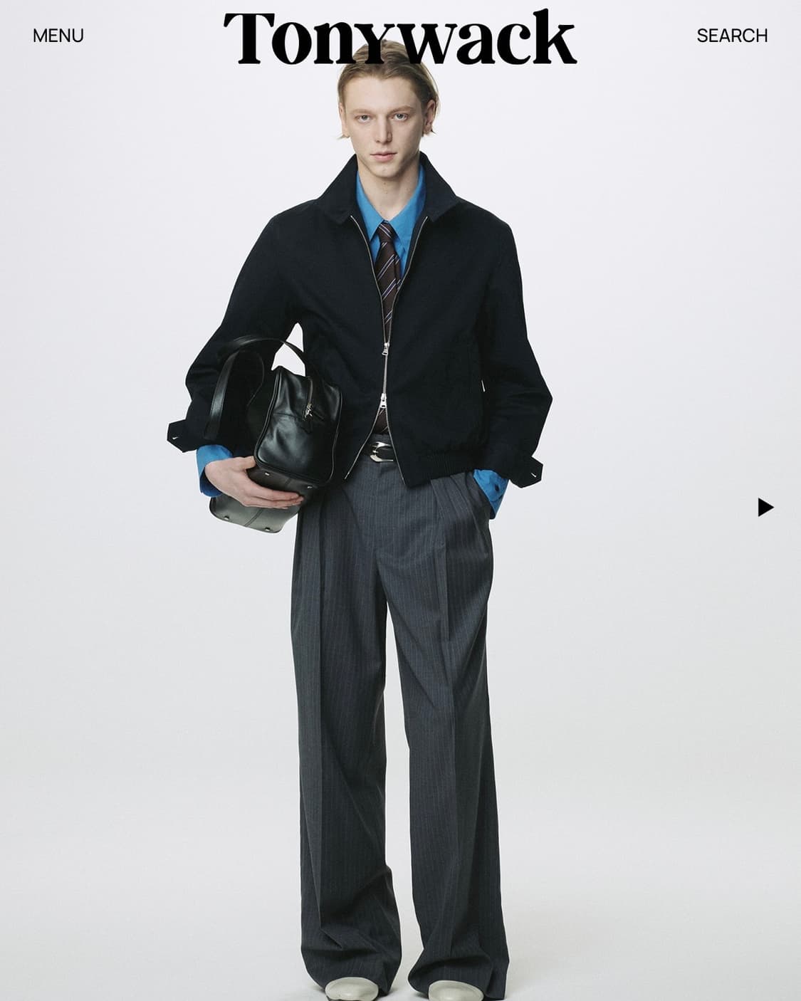 [L]토니웩 26SS 해링턴 자켓 네이비 상품이미지1