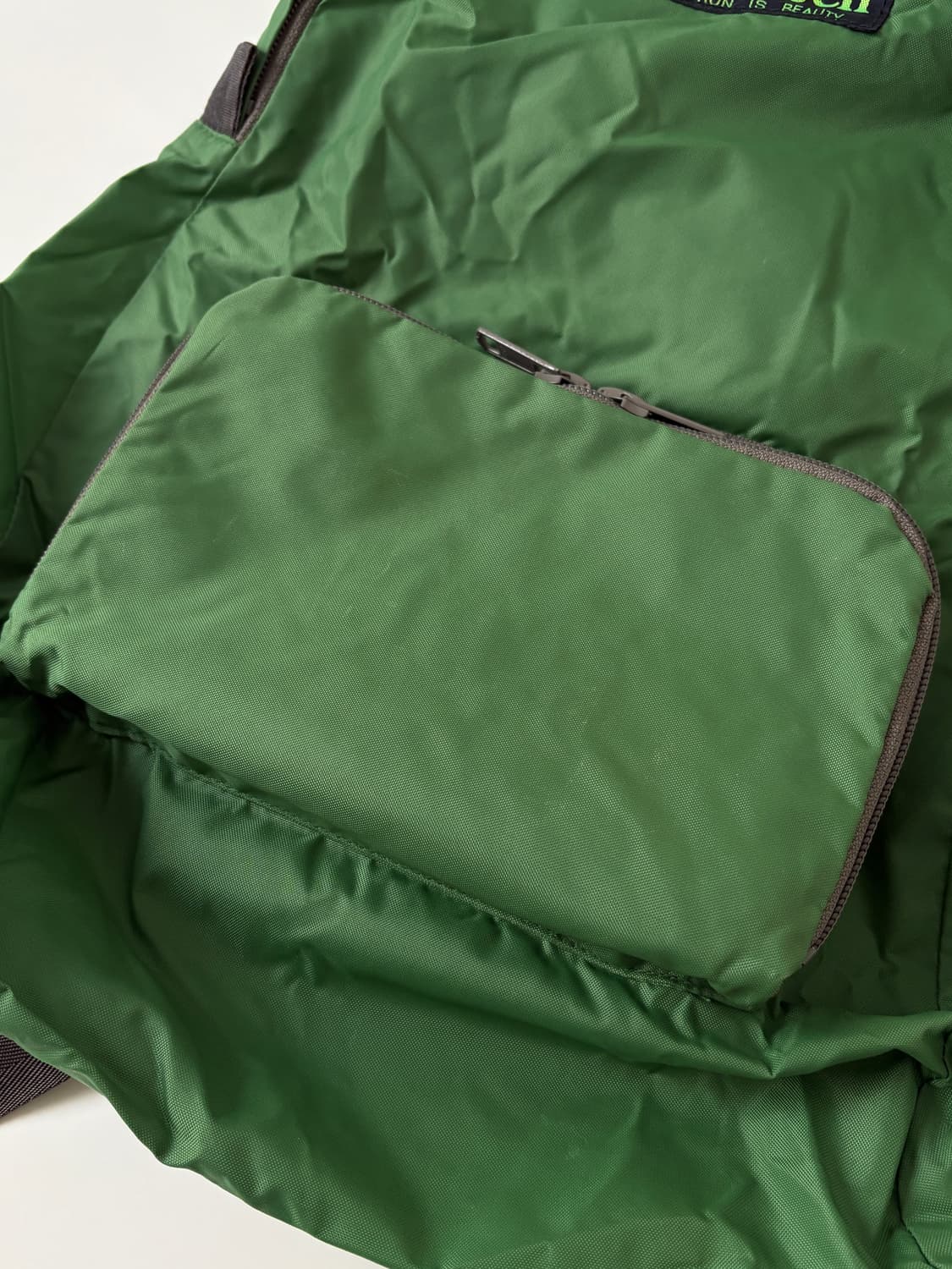 Vintage Pocketable Nylon Daypack (Green) 상품이미지4