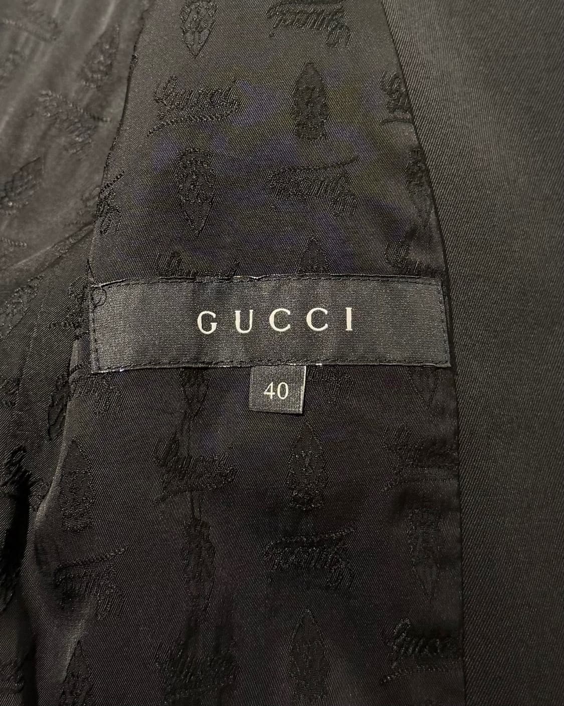 구찌 블랙 싱글 브레스티드 울 블랜드 블레이저 상품이미지7