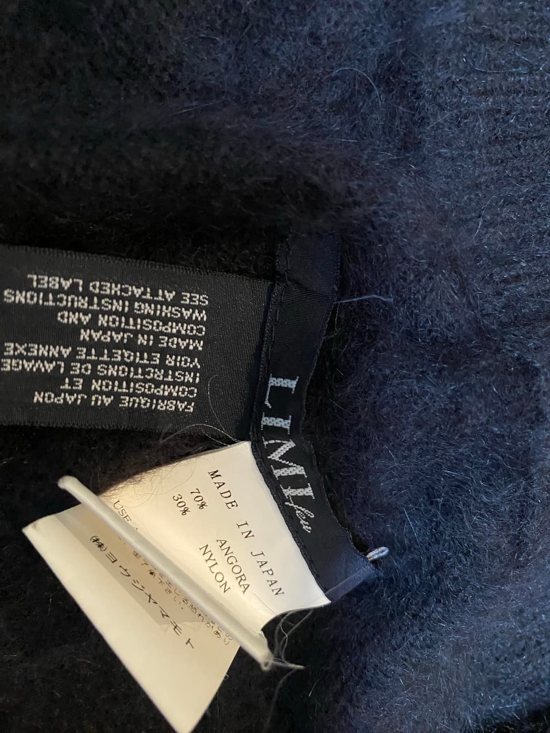 Limi feu 앙고라 진주 버튼 블랙 가디건 상품이미지3