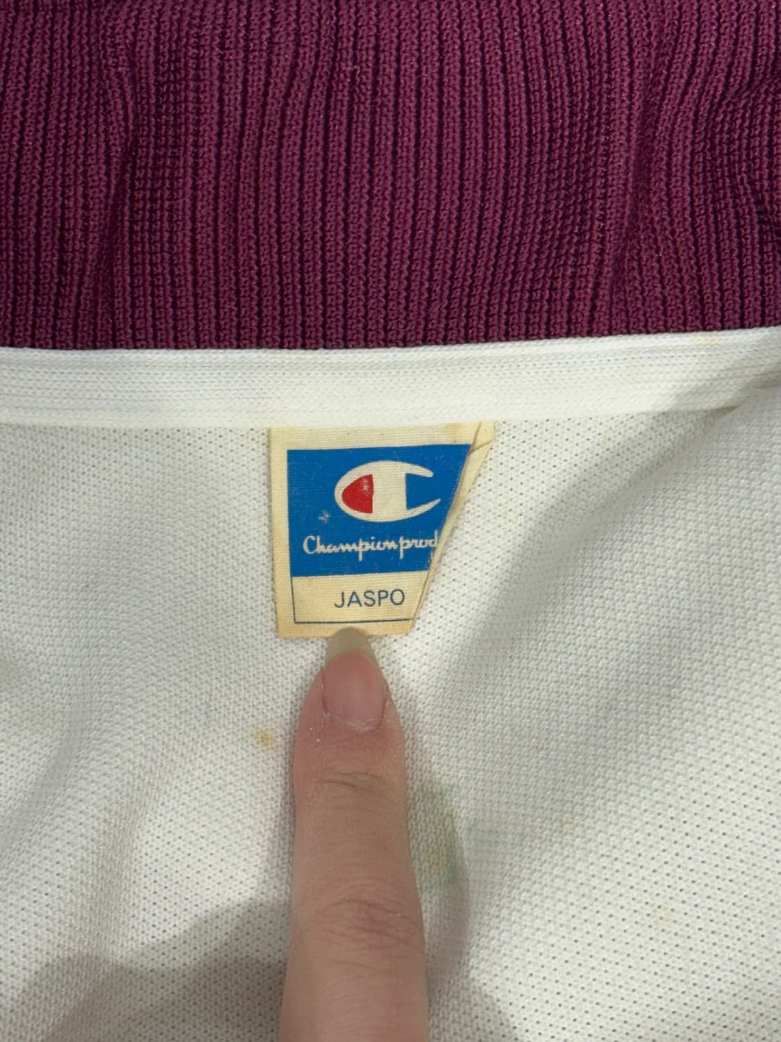 챔피온 화이트 네이비 오버핏 트랙탑 져지 상품이미지7