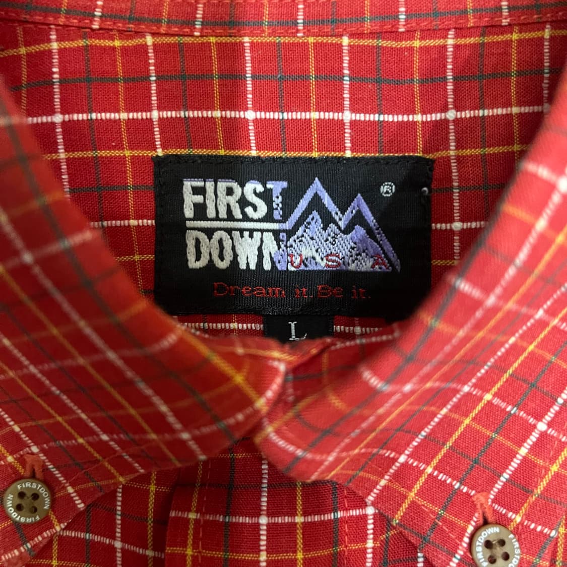 FIRST DOWN  USA 체크셔츠 상품이미지2