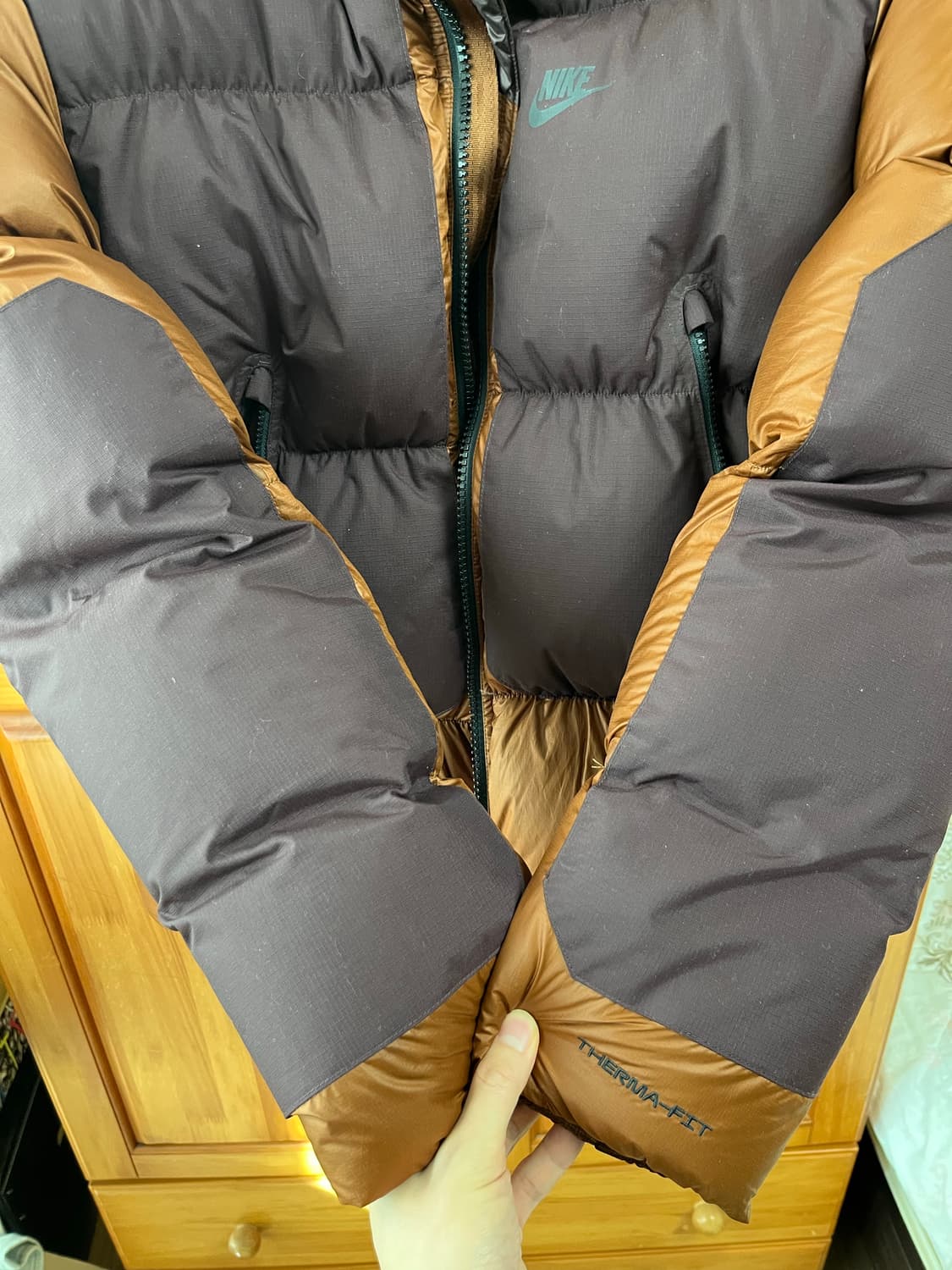 나이키 브라운 다운 패딩 상품이미지5