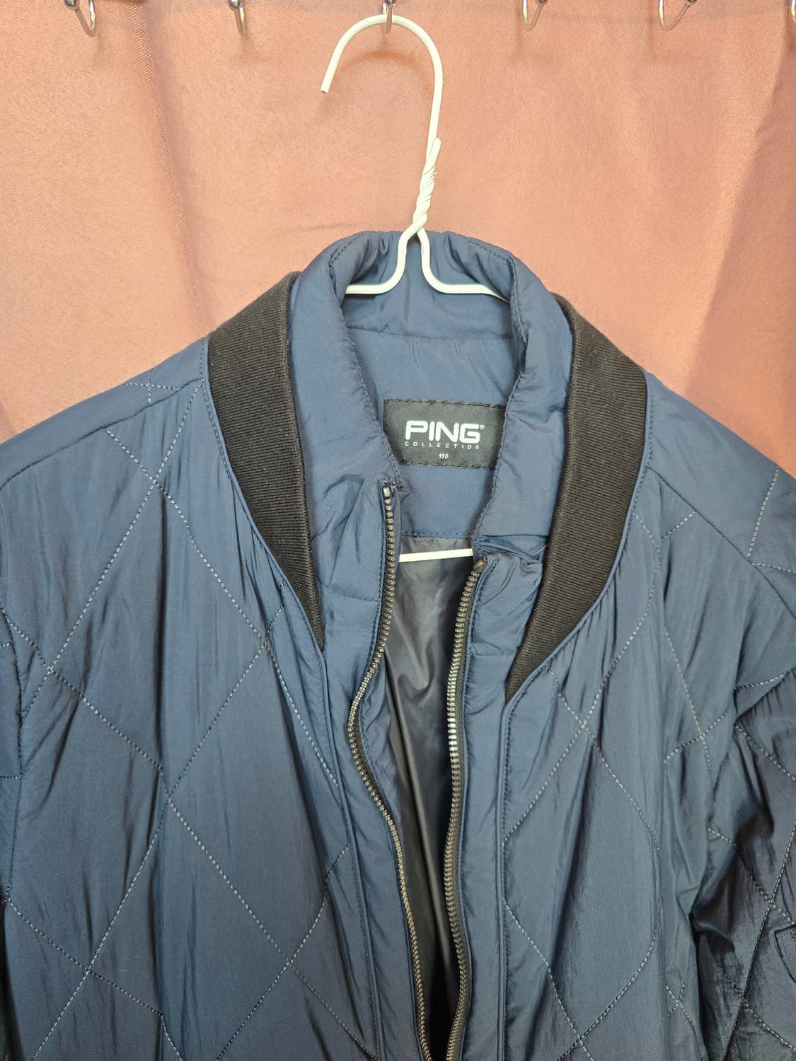 핑 퀼팅 자켓 상품이미지1