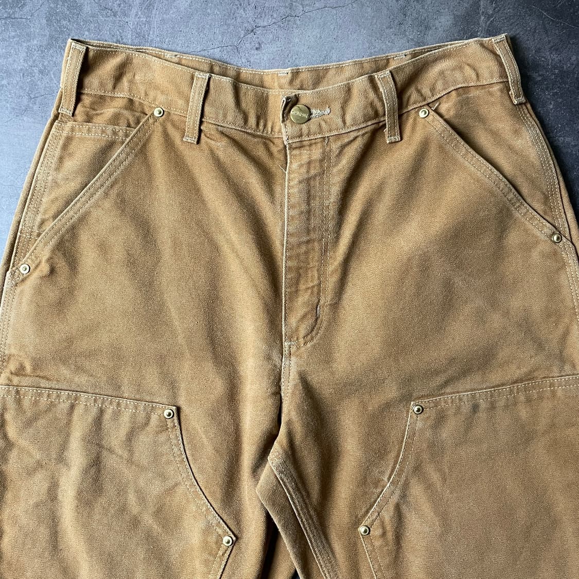 CARHARTT 칼하트 빈티지 카멜 더블니 워크팬츠 상품이미지2