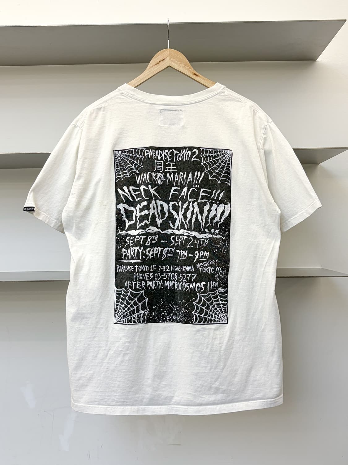 와코마리아 X 넥 페이스 파라다이스 도쿄2 데드스킨 티셔츠 상품이미지1