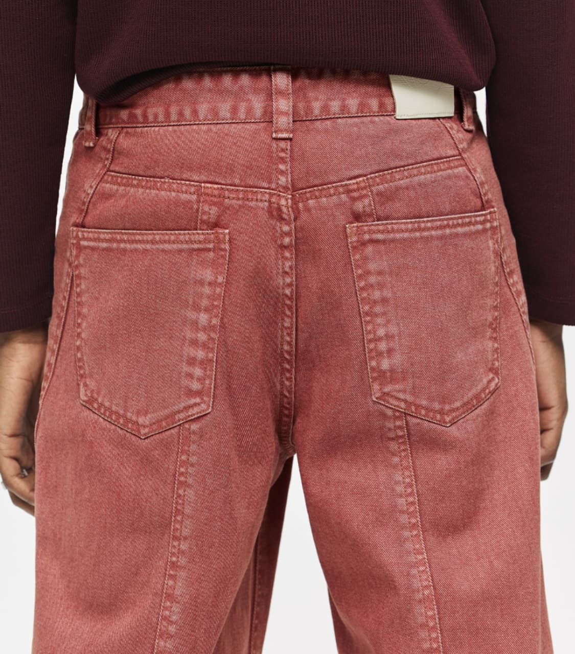 CRANBERRY INCISION DYING WIDE PANTS 상품이미지1