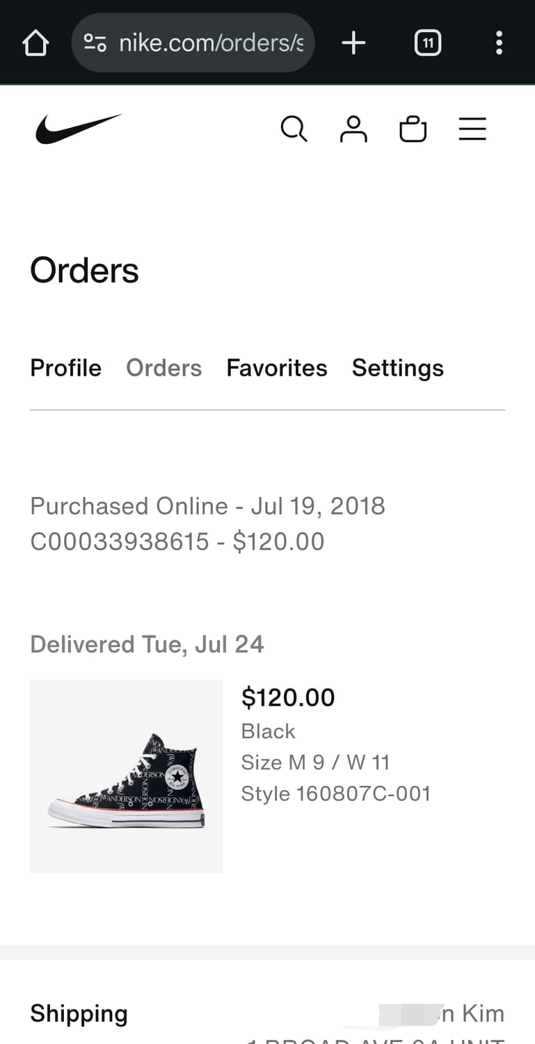 컨버스 x JW앤더슨 하이 블랙 상품이미지10