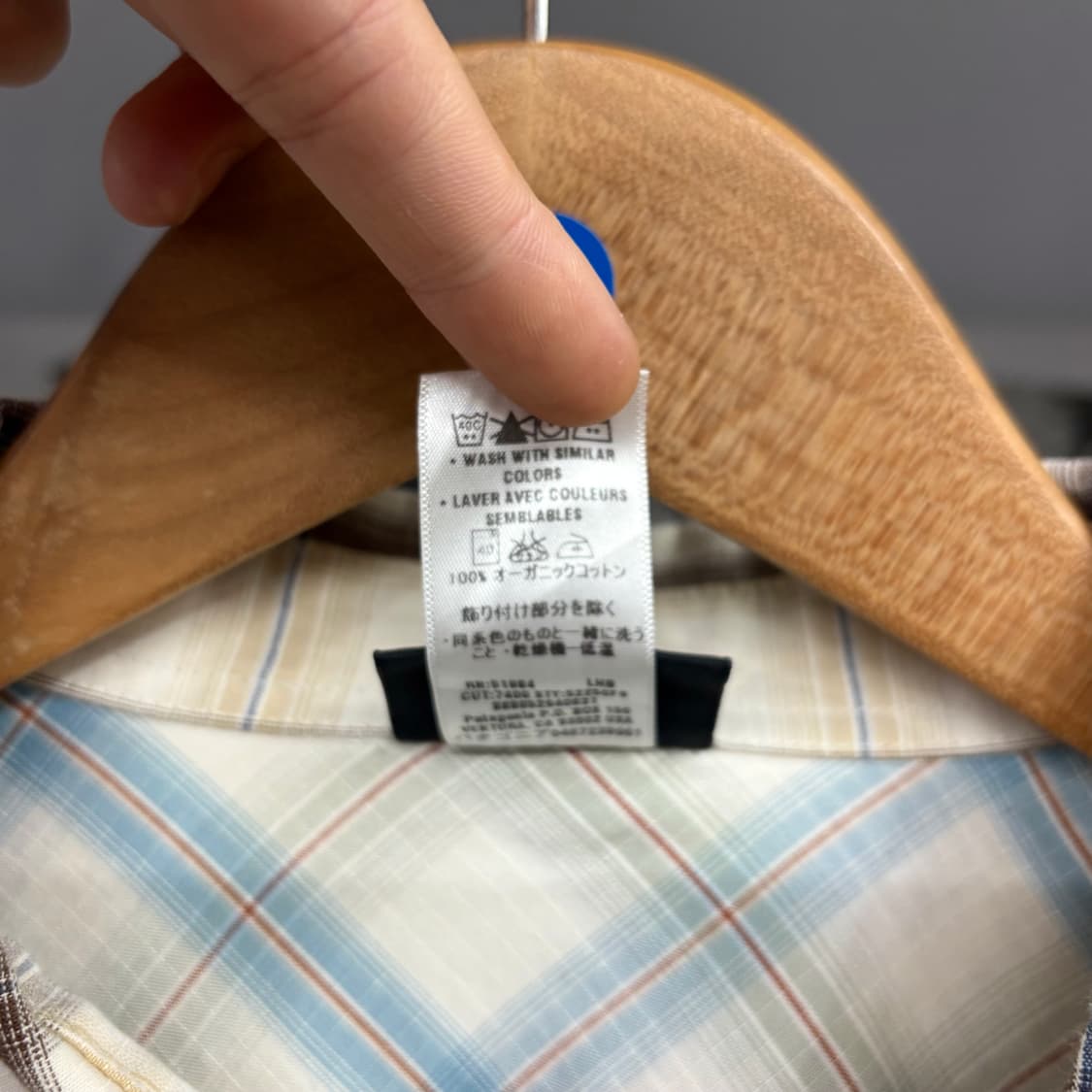 (M) 파타고니아 오가닉 아웃도어 체크 셔츠 상품이미지5