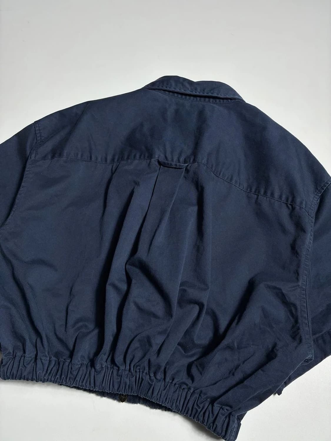 칼하트 로고패치 네이비 커스텀 크롭 반팔 자켓 R1853 상품이미지5