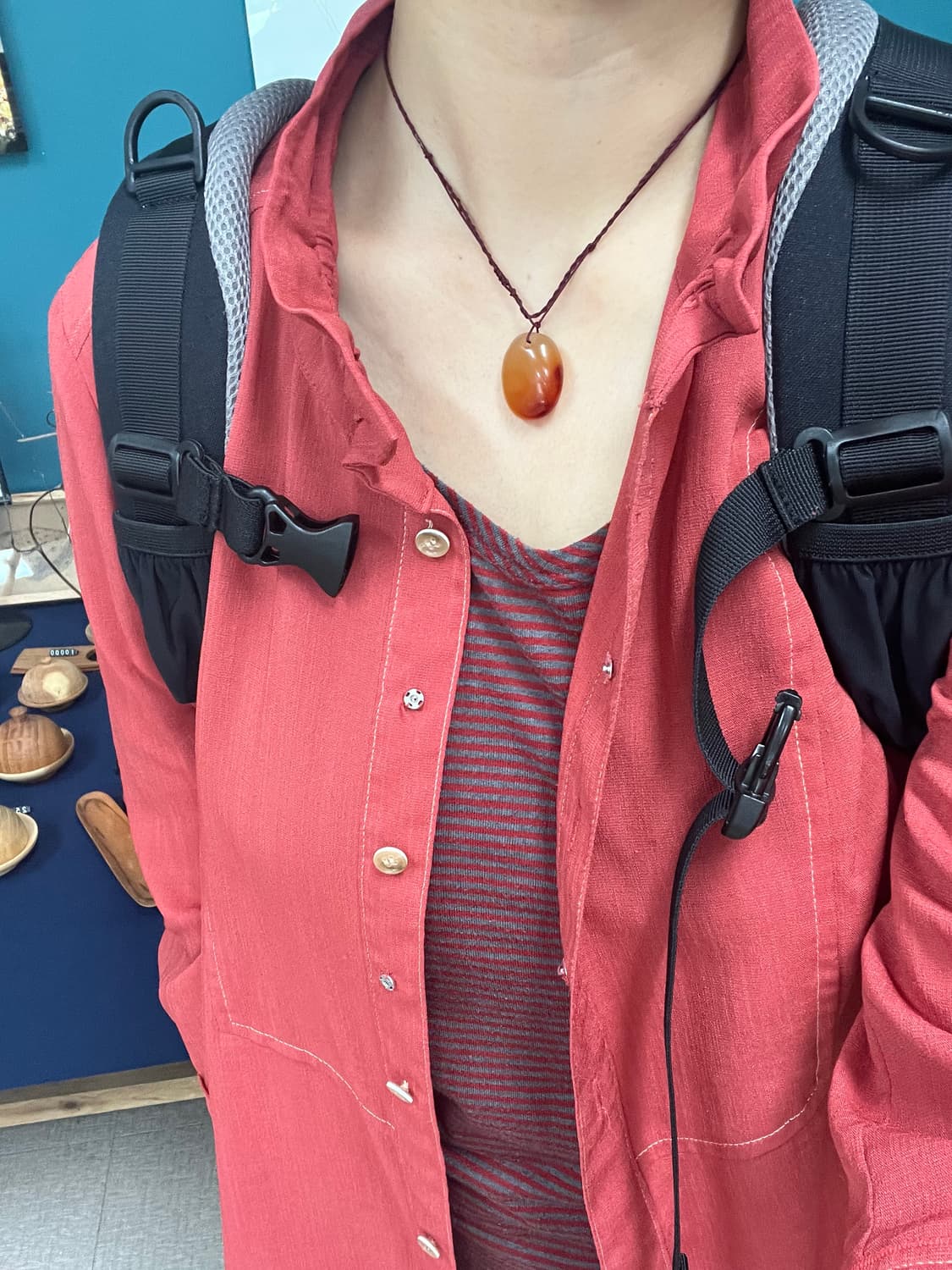 Vintage necklace 원석 실 목걸이 상품이미지1