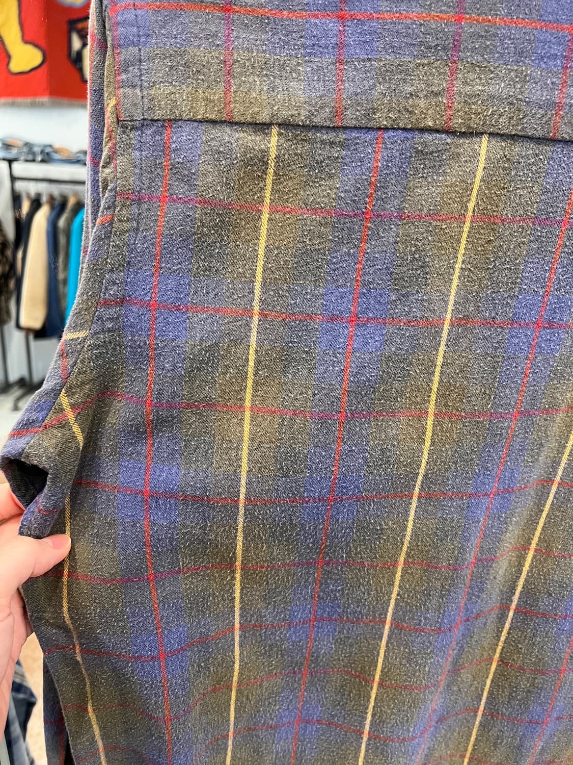 80s Woolrich 울리치 빈티지 코튼 플란넬 체크 셔츠 상품이미지6