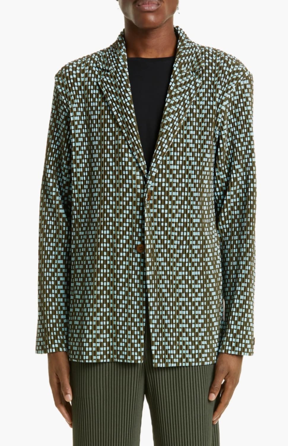 옴므플리세 베이직 자켓 Khaki & Blue Cedar 3 상품이미지7