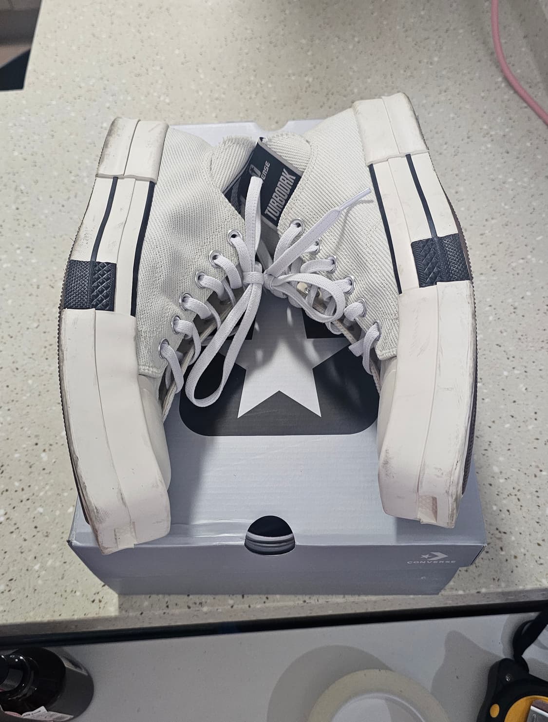 컨버스 터보다크 척 70 로우 다크쉐도우 릴리 화이트 265 상품이미지4