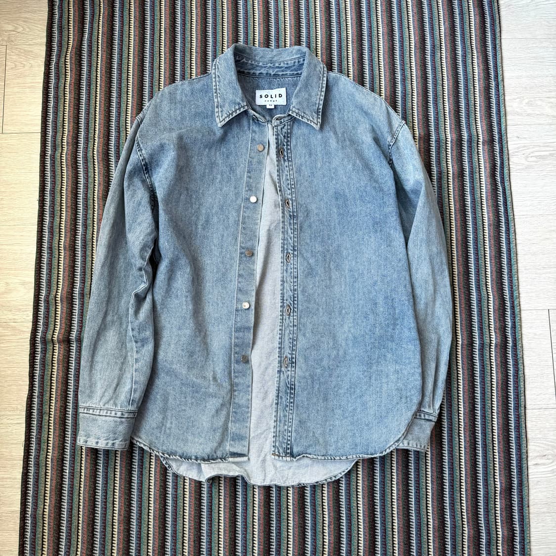 솔리드옴므 데님 셔츠 자켓 상품이미지2