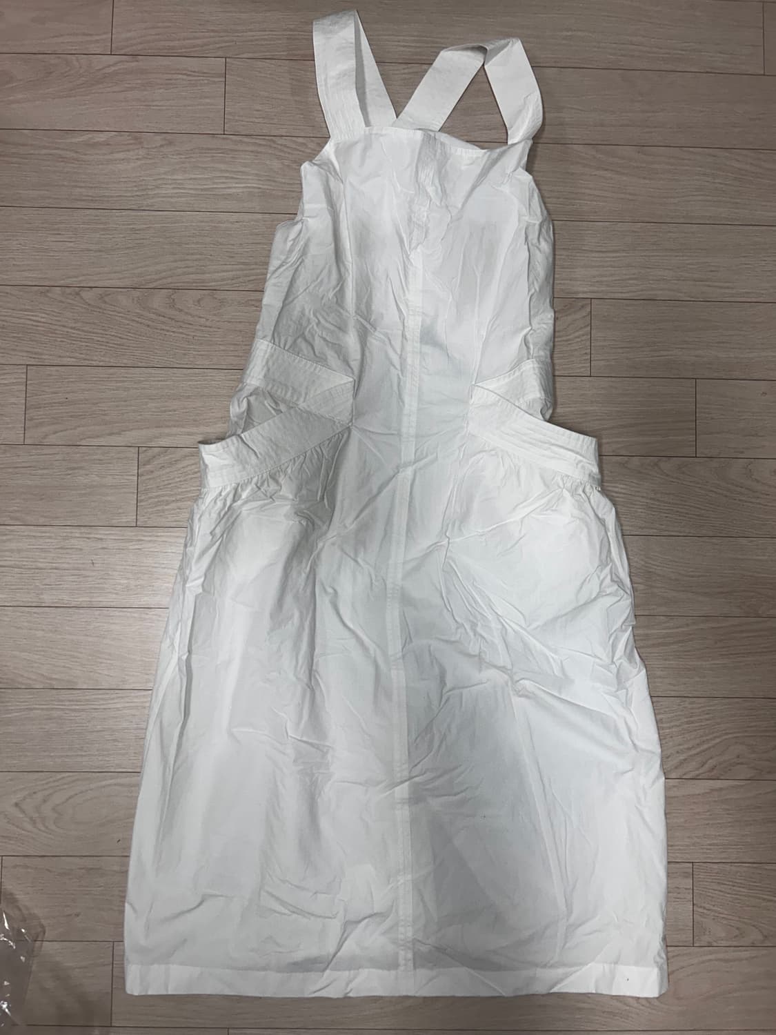 (새상품, 택o) 로우클래식 APRON DRESS 화이트 M  상품이미지6