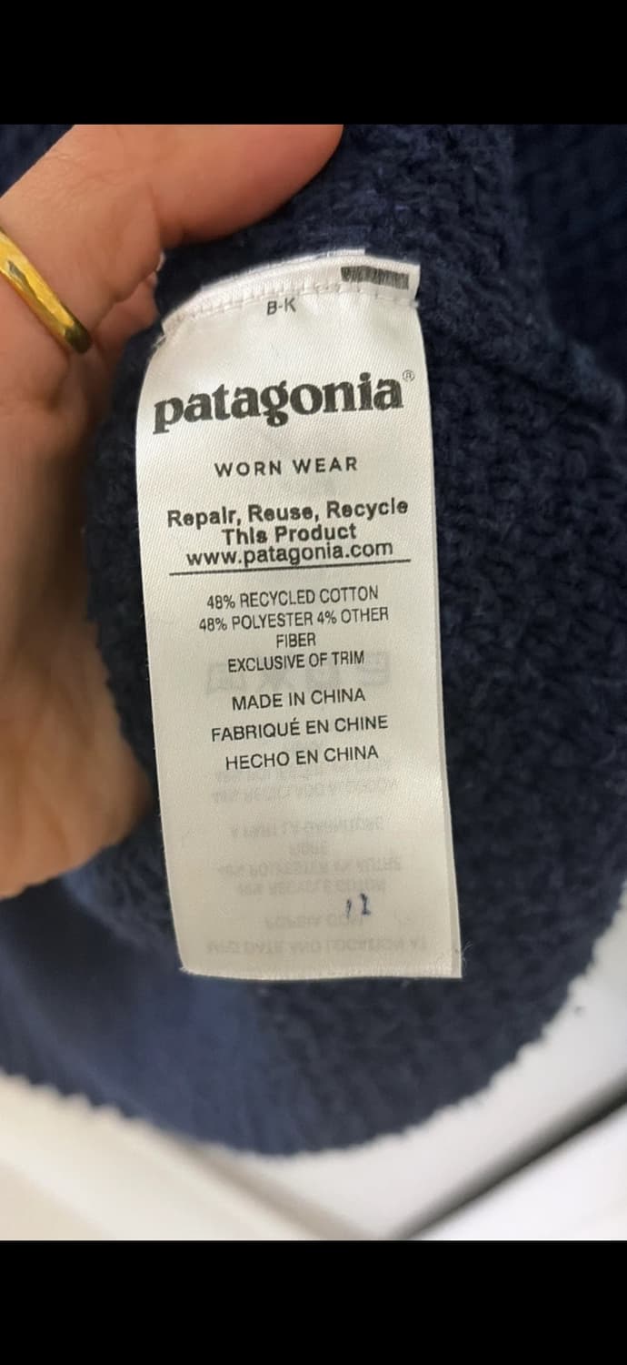 파타고니아 터틀넥 니트 S 44,55 정품 상품이미지3