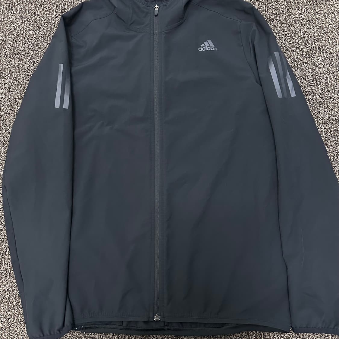 아디다스 경량 후드 바람막이 자켓 블랙 105(XL) 상품이미지3